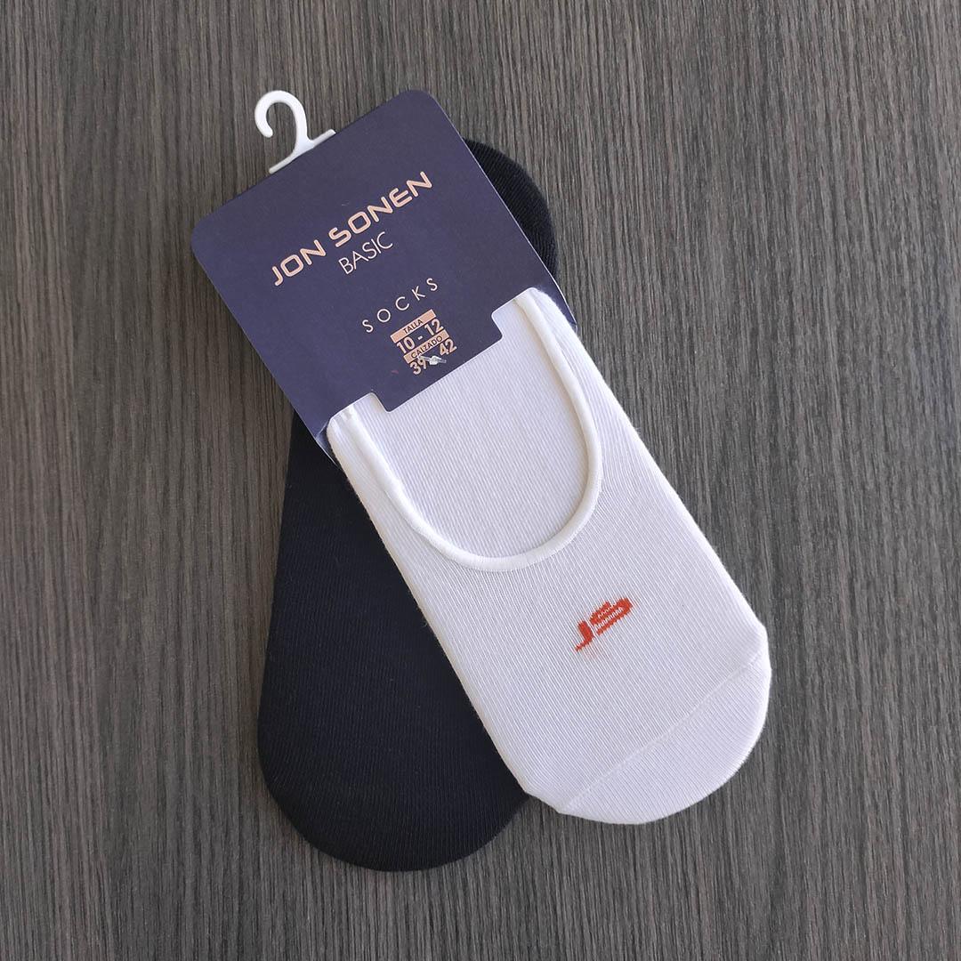 Calcetin Valeta Duo Pack Hombre Blanco - JON SONEN COLOMBIA