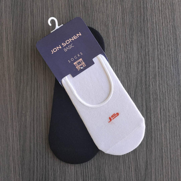 Calcetin Valeta Duo Pack Hombre Blanco Negro - JON SONEN COLOMBIA