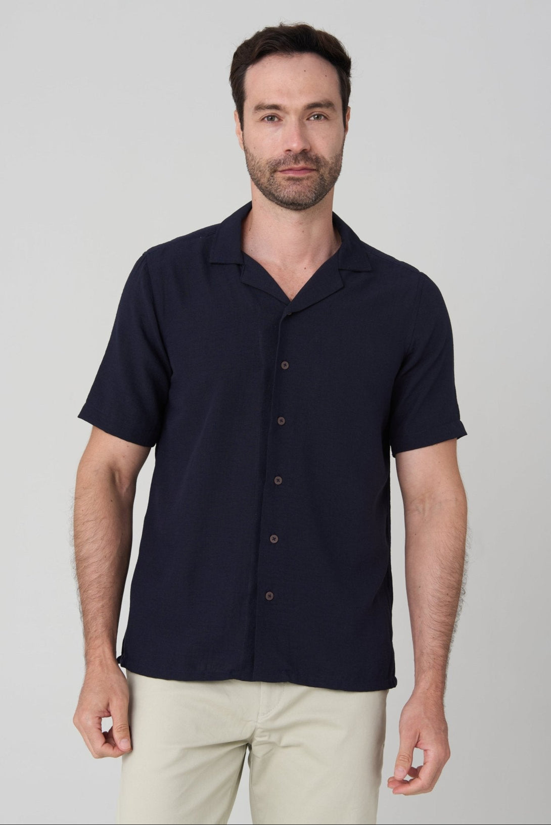 Camisa manga corta cuello sport baru - JON SONEN COLOMBIA
