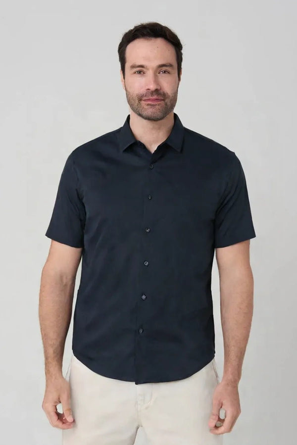 Camisa manga corta efecto Denim - JON SONEN COLOMBIA