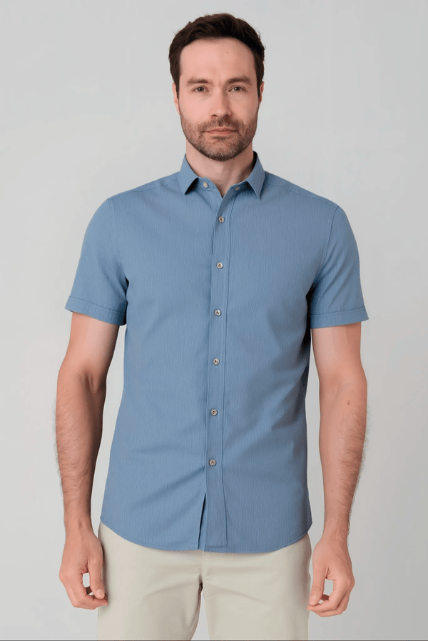 Camisa Manga Corta Jon Sonen Lino - Algodón - JON SONEN COLOMBIA