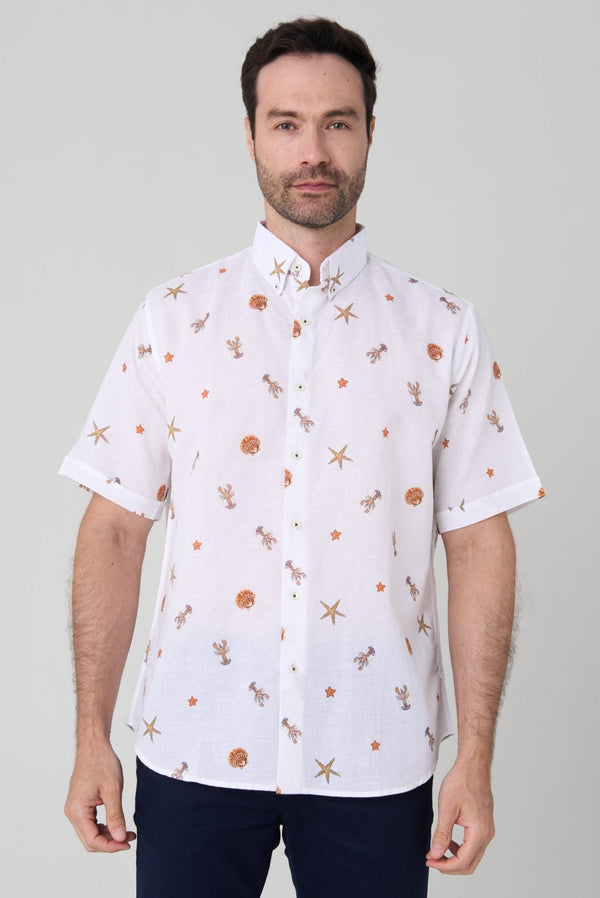 Camisa manga corta Jon Sonen shrimp - JON SONEN COLOMBIA