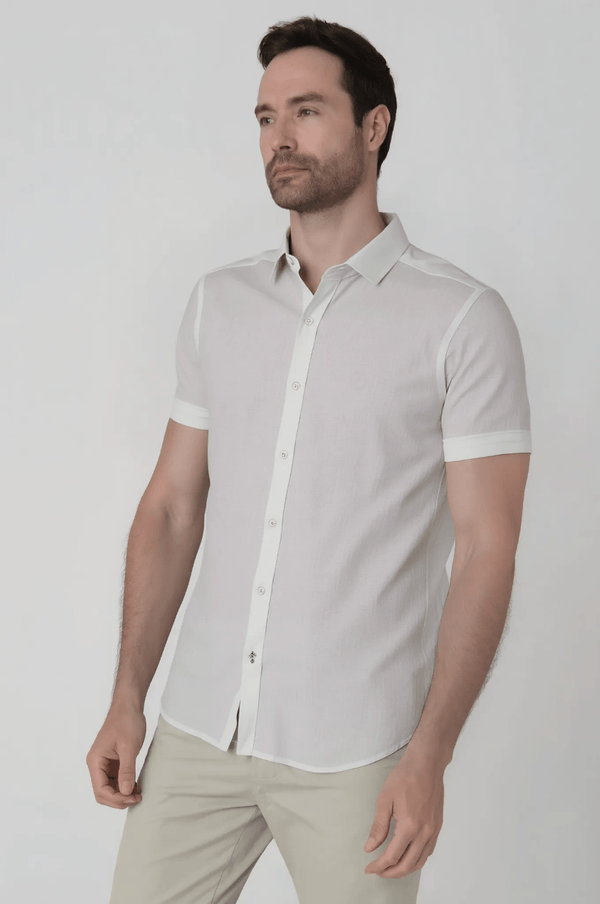 Camisa Manga Corta Lino / Tencel Jon Sonen - JON SONEN COLOMBIA