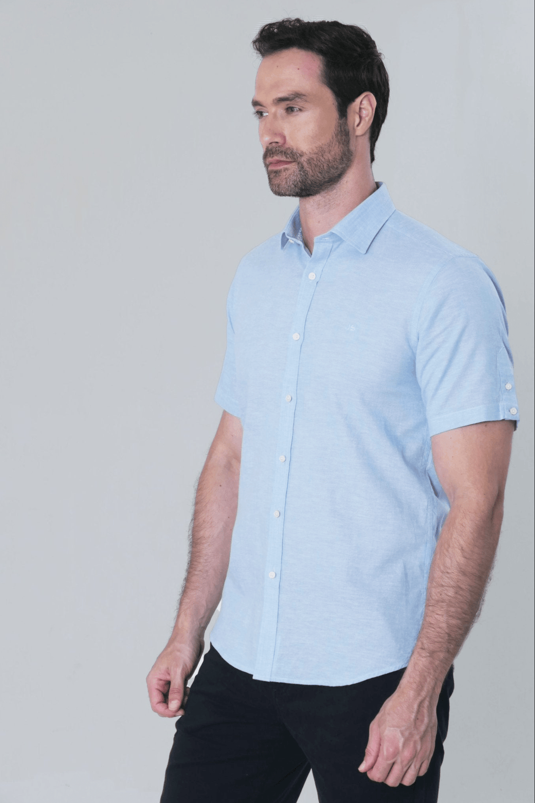 Camisa Manga Corta Lino/A Bies Jon Sonen - JON SONEN COLOMBIA
