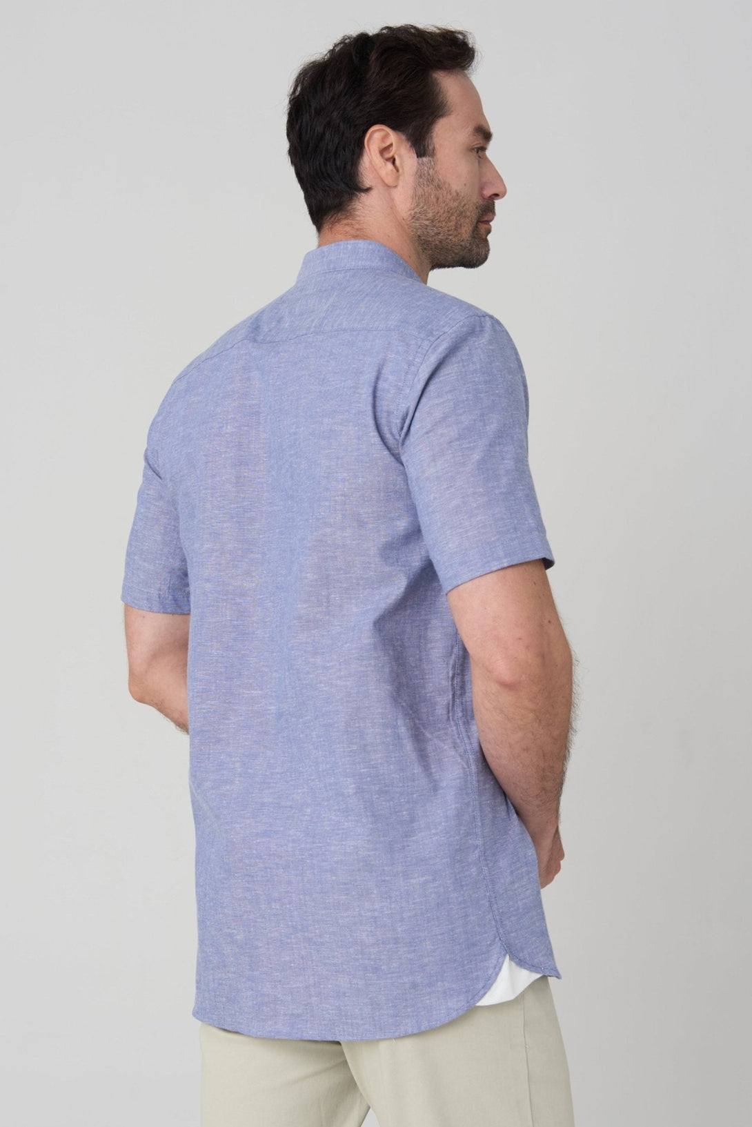 Camisa manga corta paris navy - JON SONEN COLOMBIA