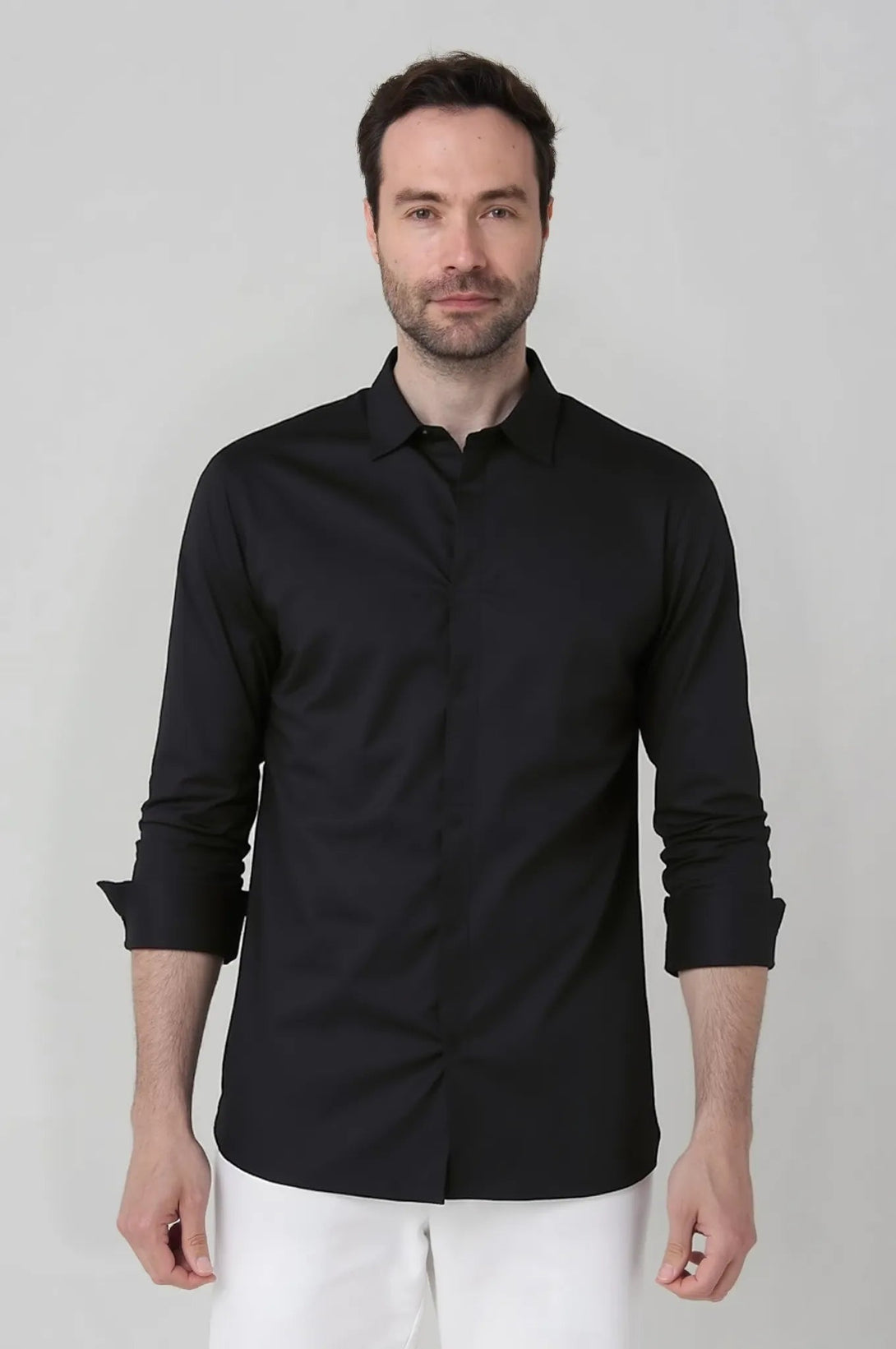Camisa Manga Larga Clásica con pliegues Jon Sonen - JON SONEN COLOMBIA