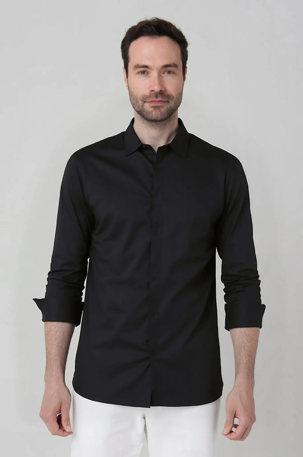 Camisa Manga Larga Clásica con pliegues Jon Sonen - JON SONEN COLOMBIA