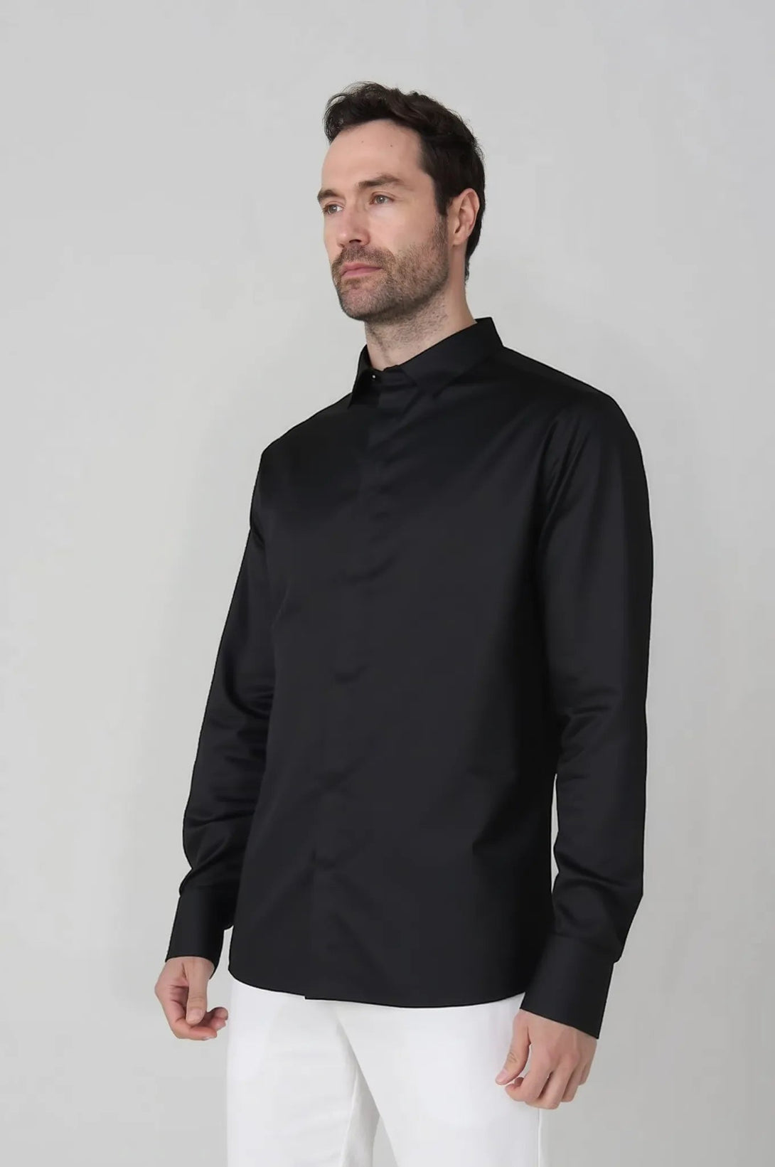 Camisa Manga Larga Clásica con pliegues Jon Sonen - JON SONEN COLOMBIA