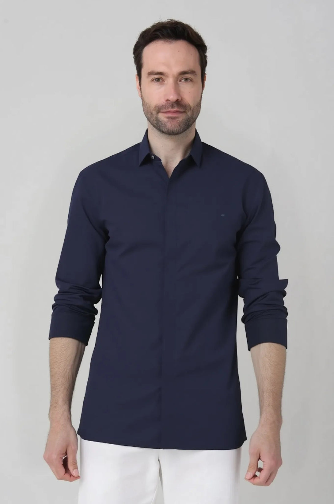 Camisa Manga Larga Clásica con pliegues Jon Sonen - JON SONEN COLOMBIA