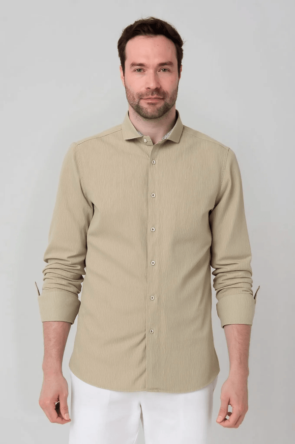 Camisa Manga Larga Jon Sonen Lino / Algodón - JON SONEN COLOMBIA