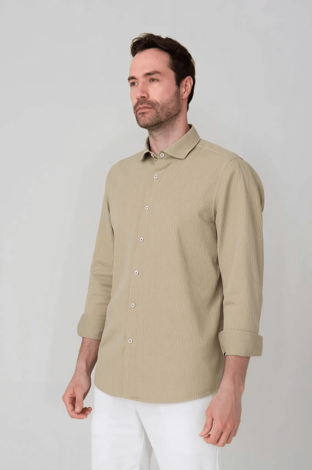 Camisa Manga Larga Jon Sonen Lino / Algodón - JON SONEN COLOMBIA