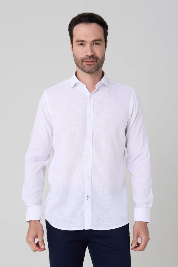 Camisa manga larga lino/ tencem Jon Sonen - JON SONEN COLOMBIA