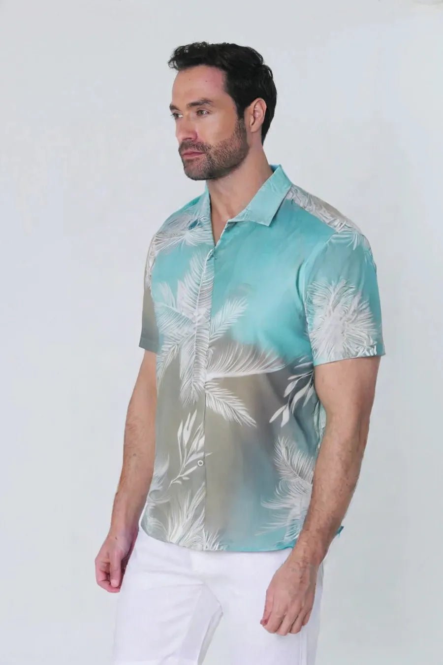 Camisa Mc cuello sport estampada - JON SONEN COLOMBIA