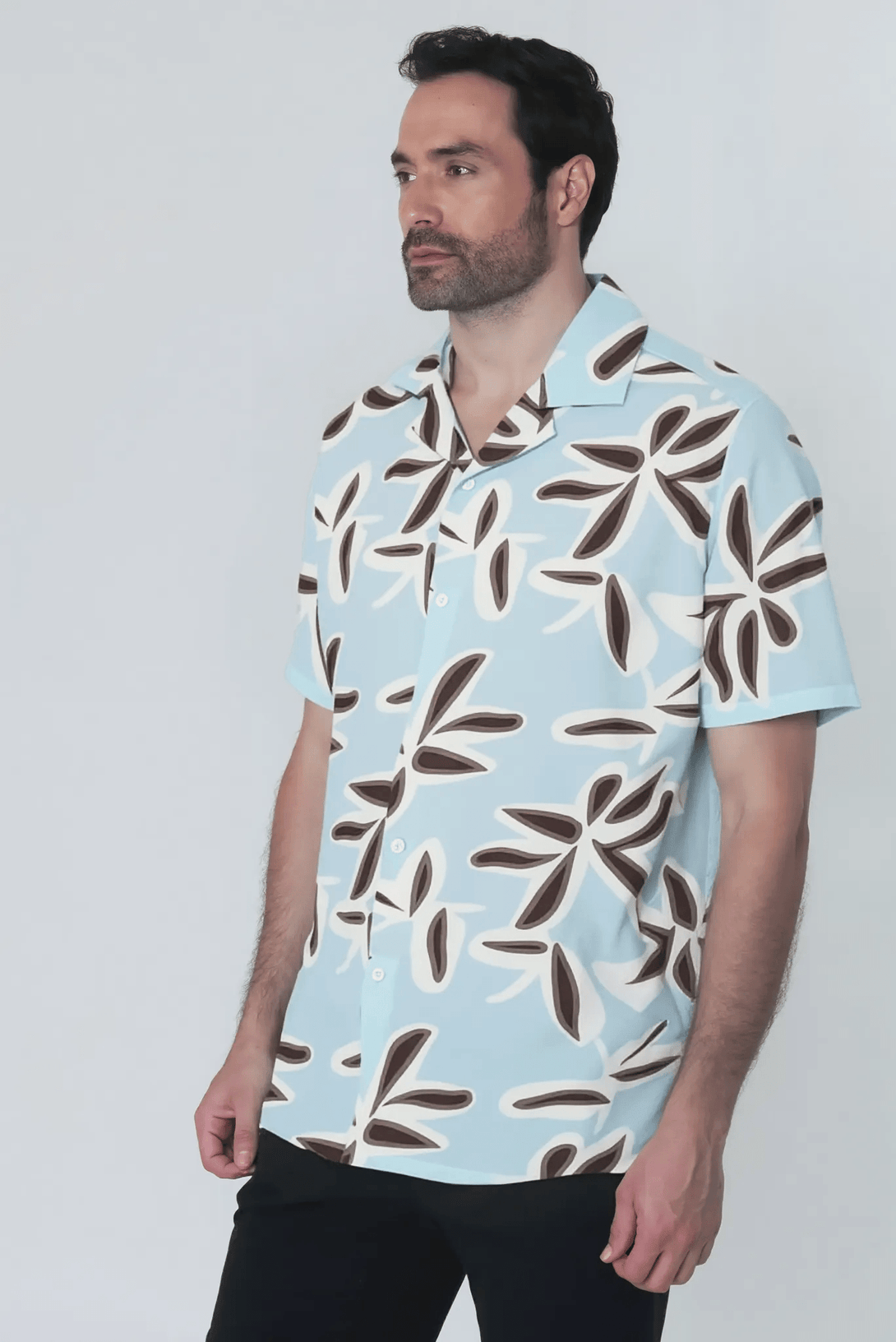 Camisa mc cuello sport estampada - JON SONEN COLOMBIA