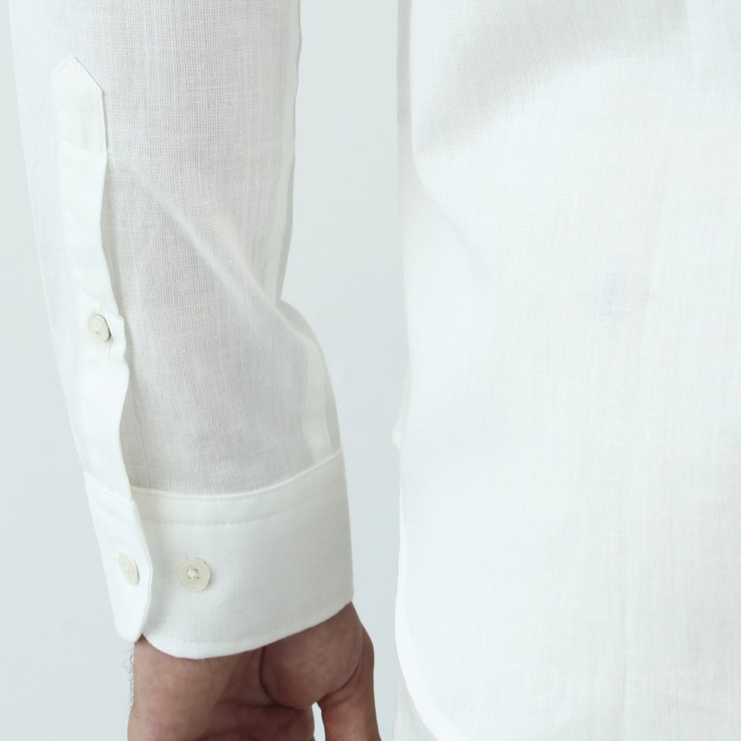 Camisa ML Summer Js Hombre Blanco - JON SONEN COLOMBIA