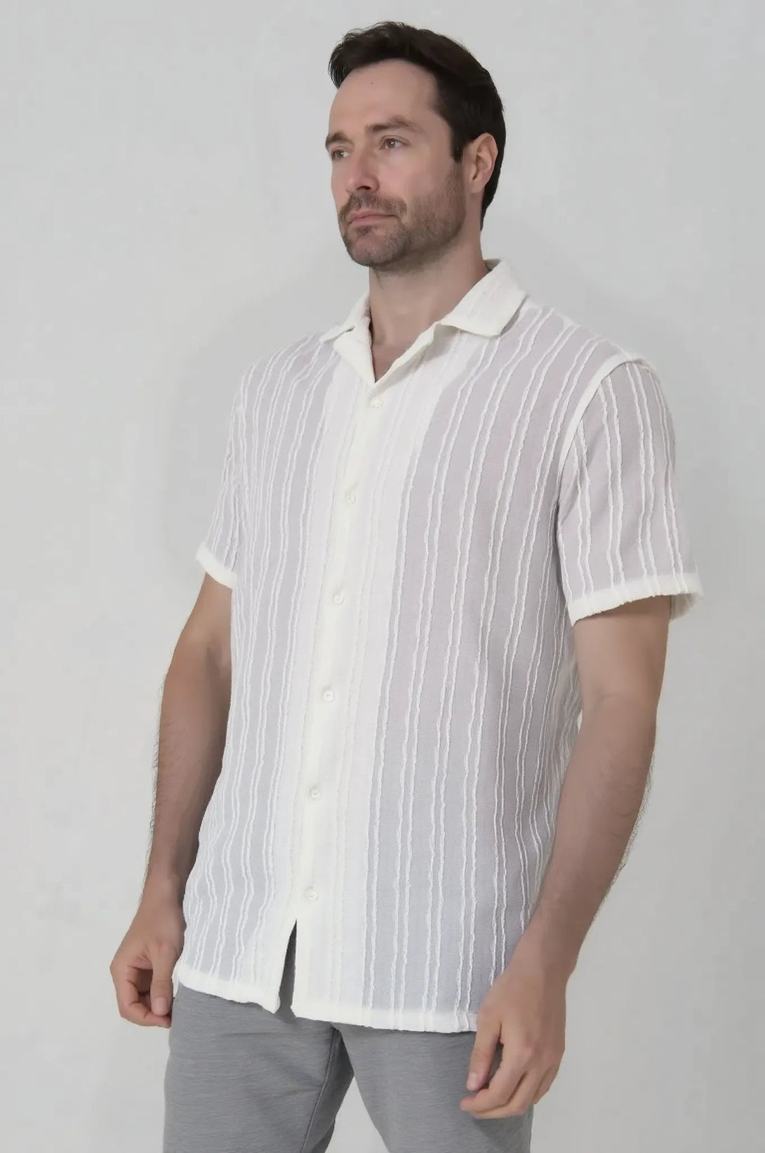Camisa tejida manga corta Jon Sonen - JON SONEN COLOMBIA