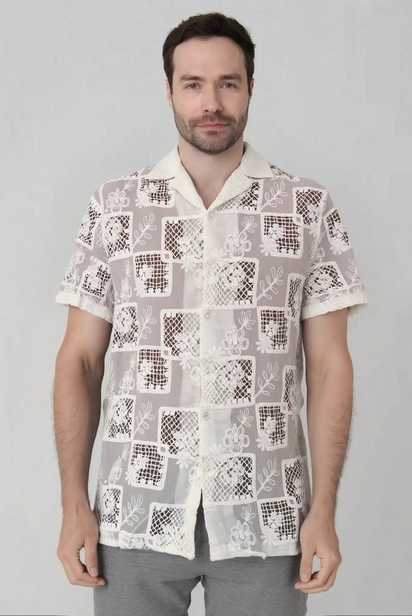 Camisa tejida manga corta Jon Sonen - JON SONEN COLOMBIA