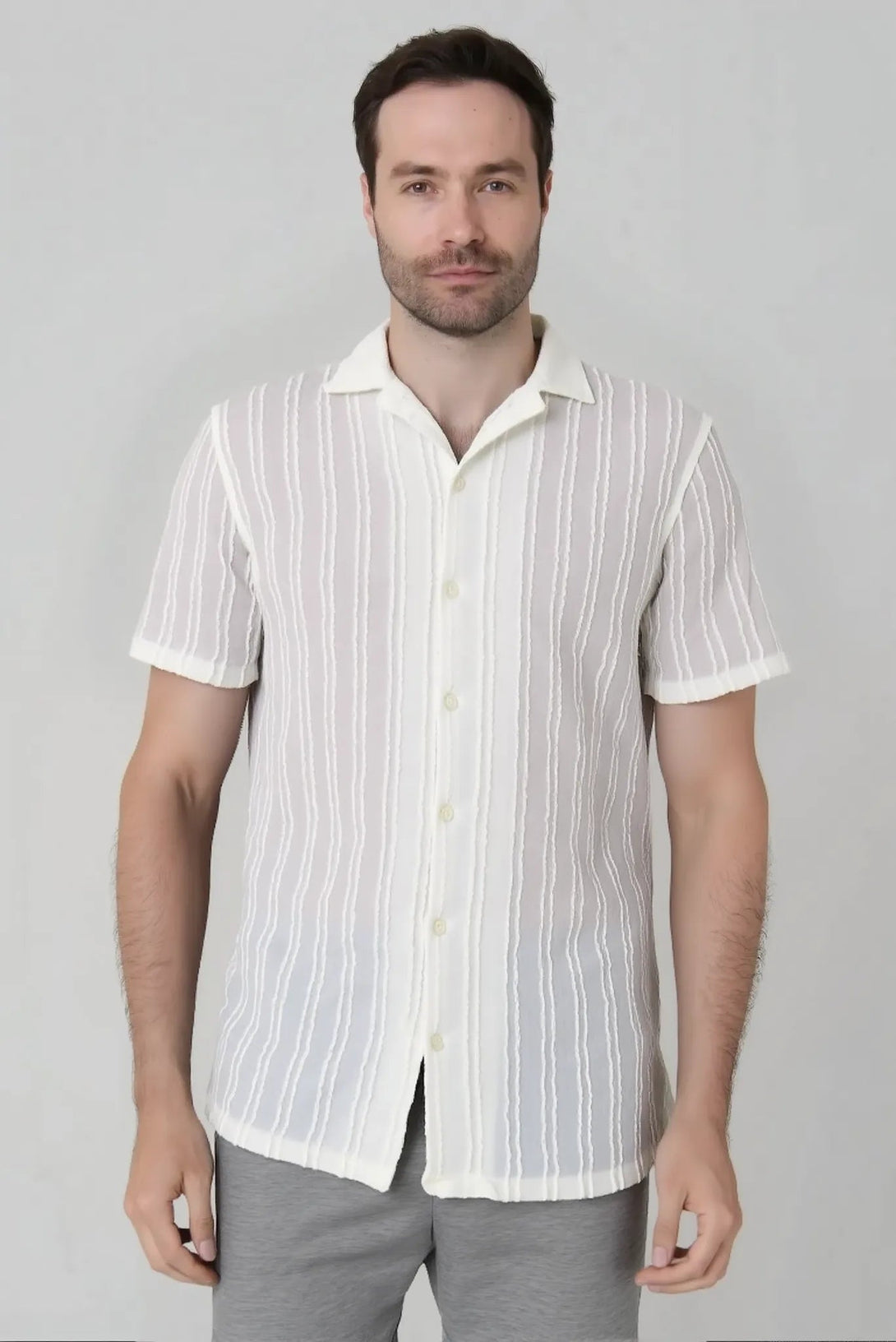 Camisa tejida manga corta Jon Sonen - JON SONEN COLOMBIA