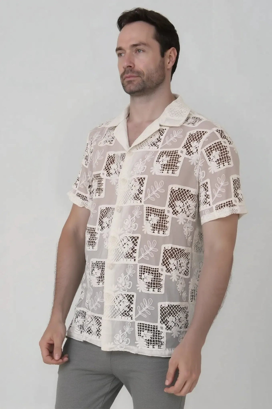 Camisa tejida manga corta Jon Sonen - JON SONEN COLOMBIA