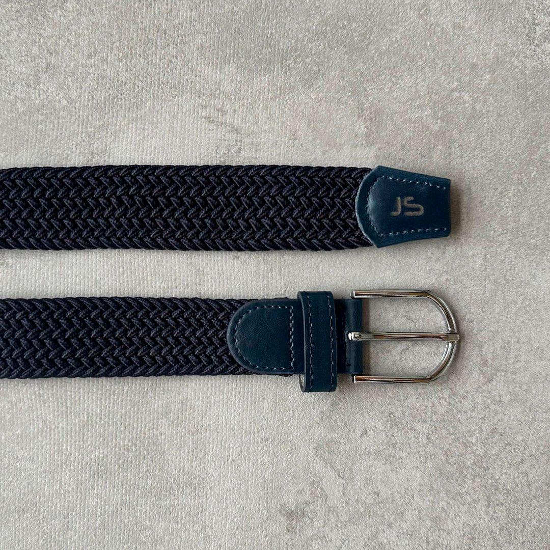 Correa Trenzada Js Solida Hombre Navy - JON SONEN COLOMBIA