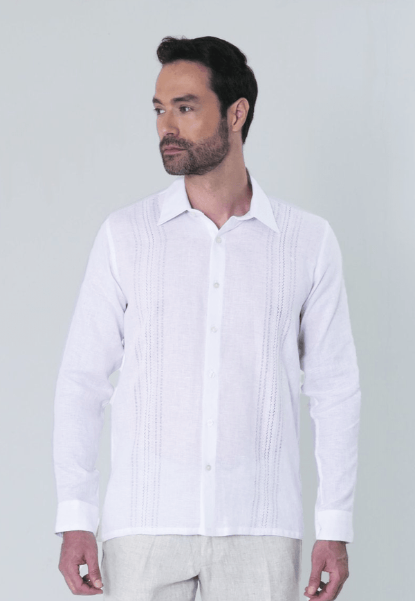 GUAYABERA COOL BORDADA A MANO - JON SONEN COLOMBIA
