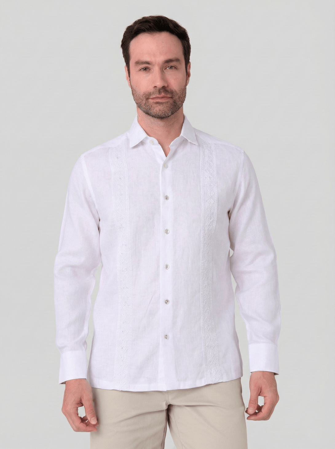 Guayabera JS ml bordada - JON SONEN COLOMBIA