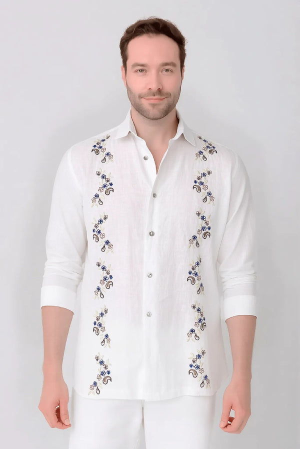 Guayabera JS ml bordada - JON SONEN COLOMBIA