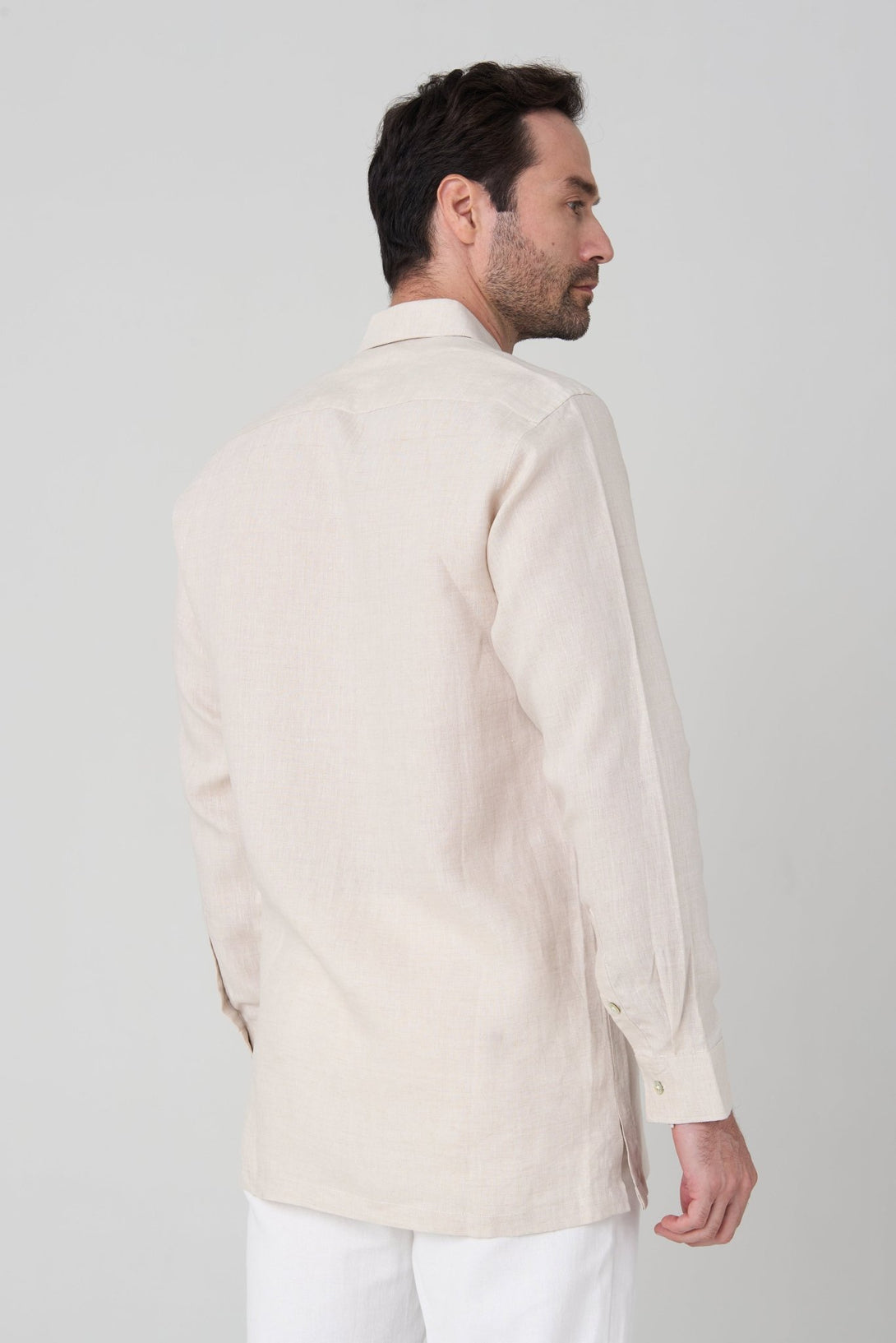 Guayabera manga larga bordada a mano - JON SONEN COLOMBIA