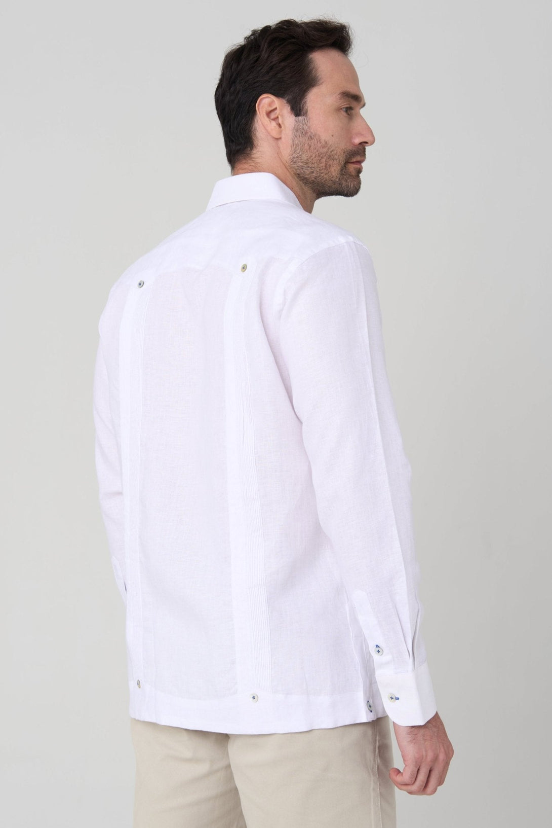 Guayabera presidencial Jon Sonen linen - JON SONEN COLOMBIA