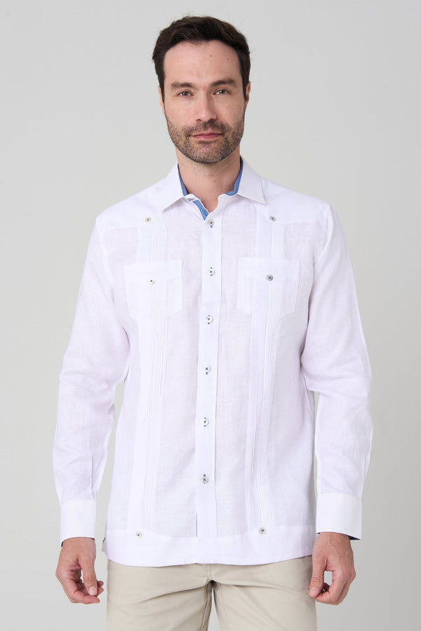 Guayabera presidencial Jon Sonen linen - JON SONEN COLOMBIA