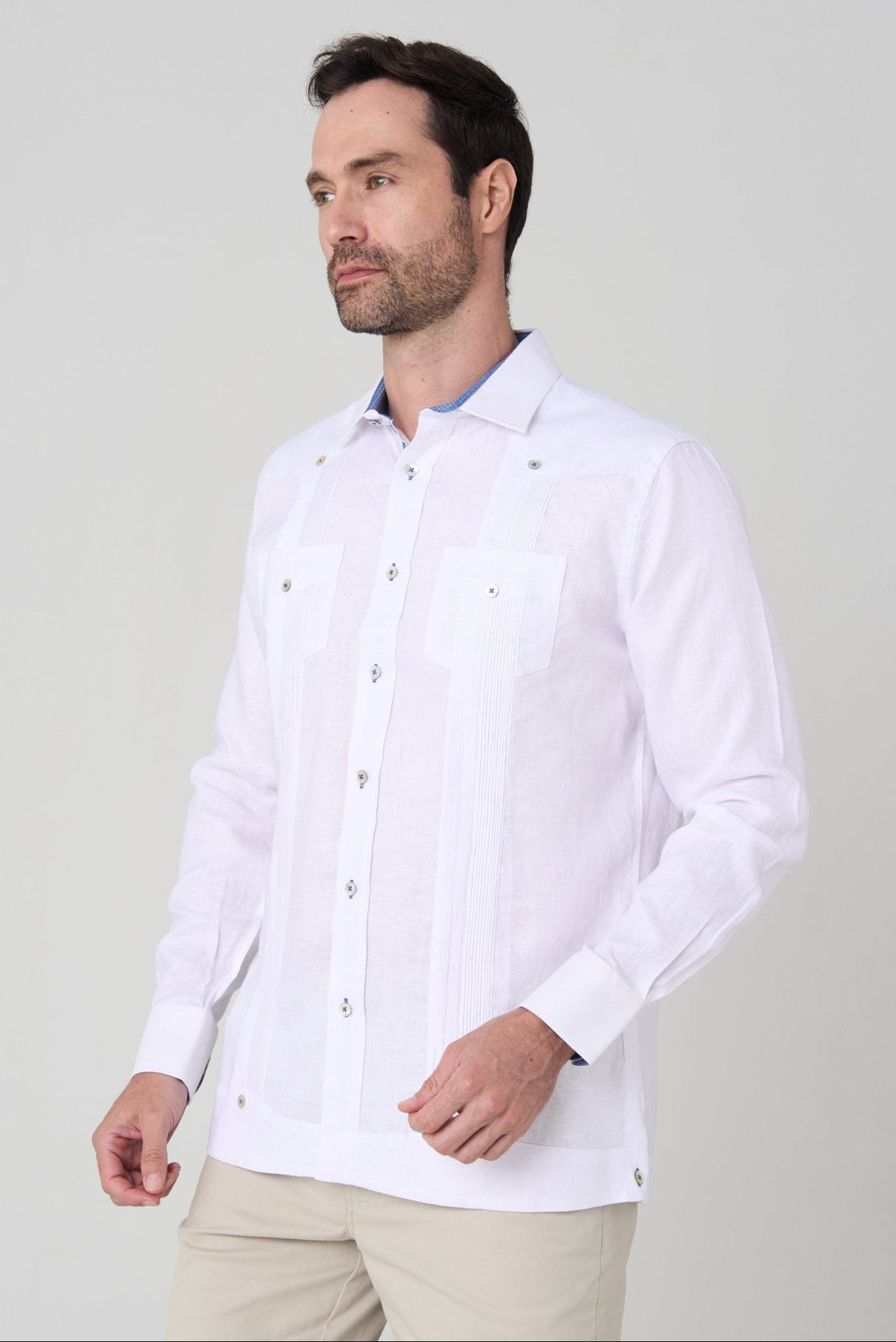 Guayabera presidencial Jon Sonen linen - JON SONEN COLOMBIA
