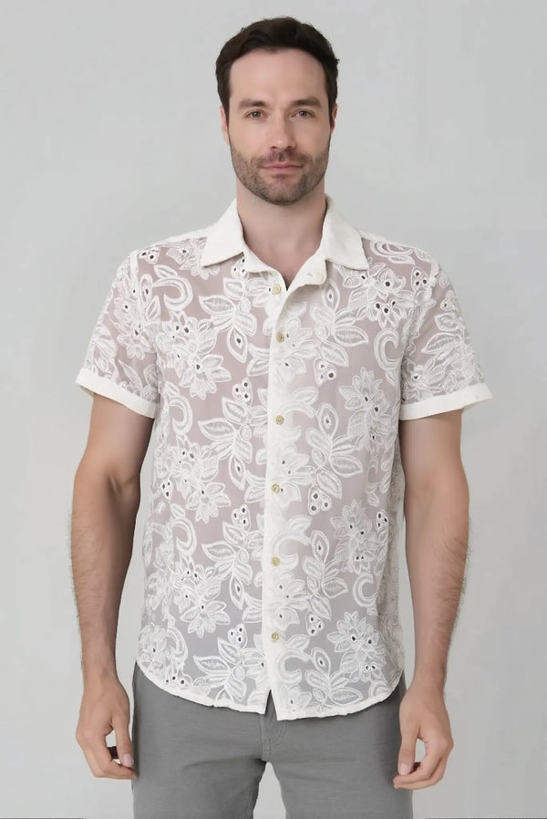 Camisa manga corta cuello sport Jon Sonen