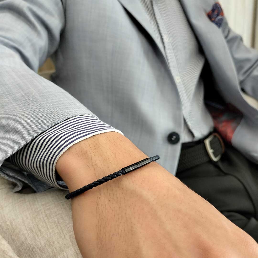 Manilla Trenzada Js Hombre Navy - JON SONEN COLOMBIA