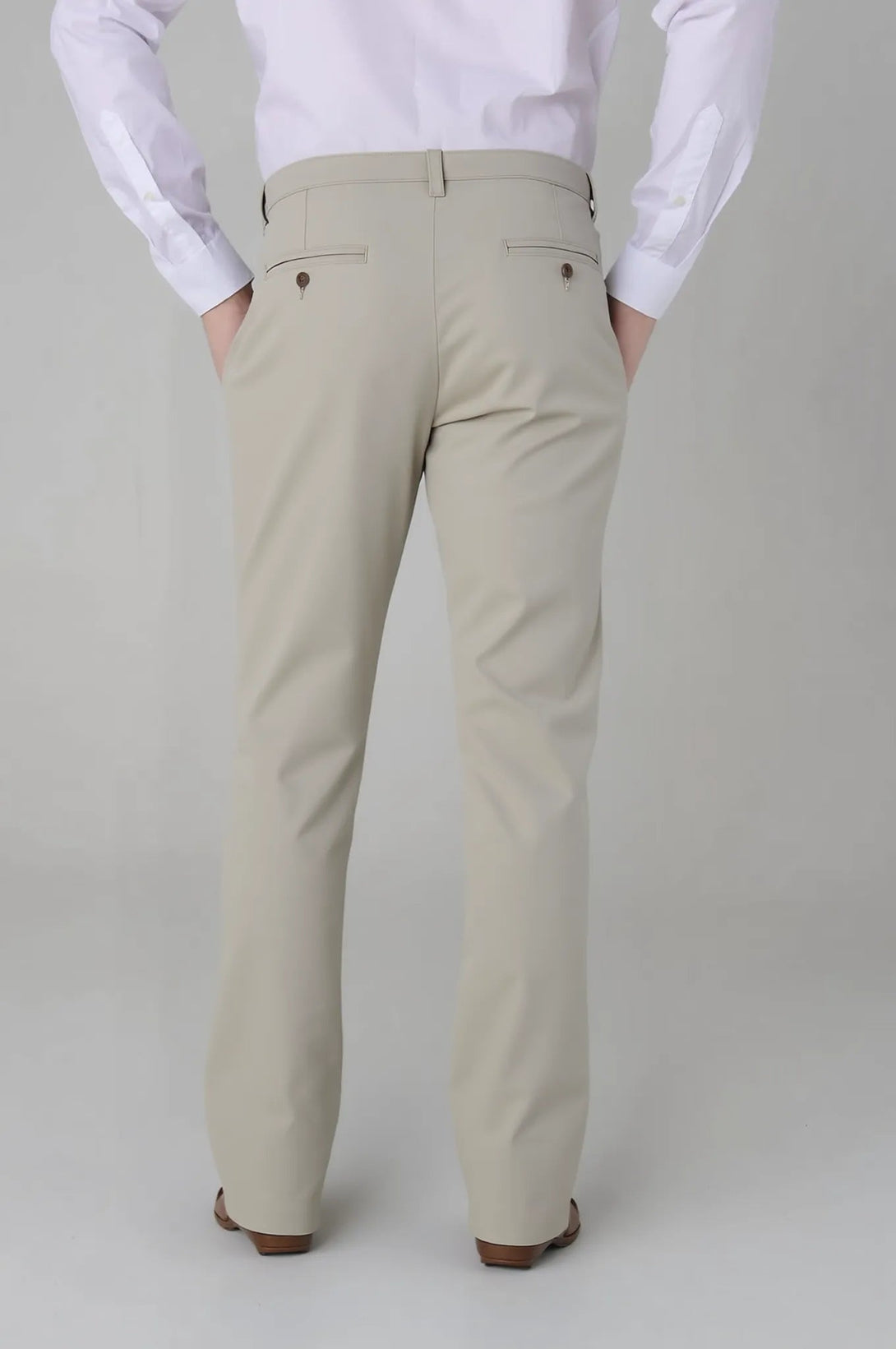 Pantalón Clásico Beige en Lino y Algodón - JON SONEN COLOMBIA