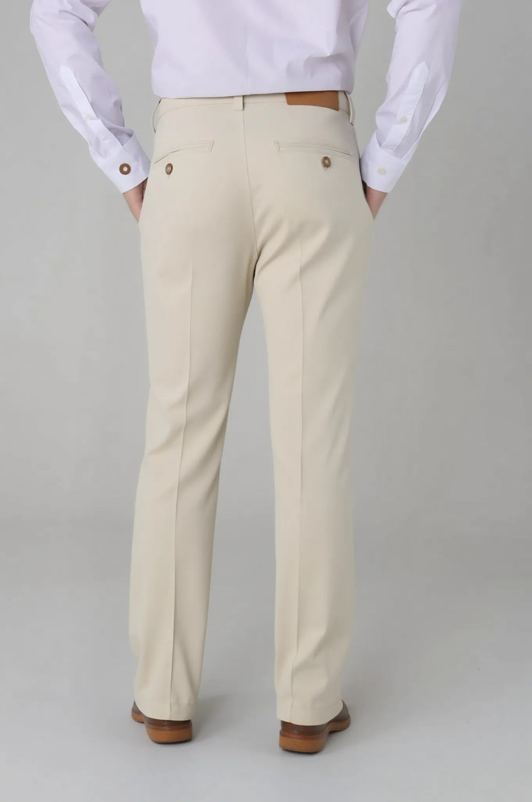 Pantalón Clásico Beige en Lino y Algodón - JON SONEN COLOMBIA