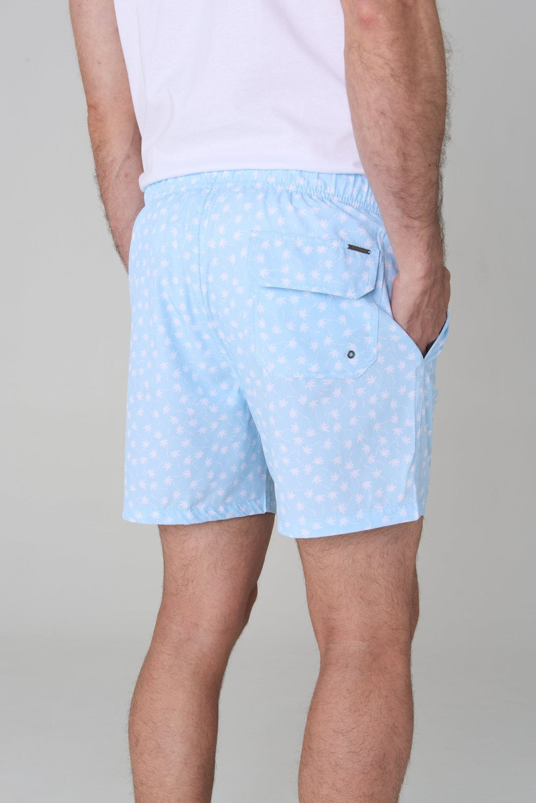 Pantaloneta estampada mini palmas - JON SONEN COLOMBIA