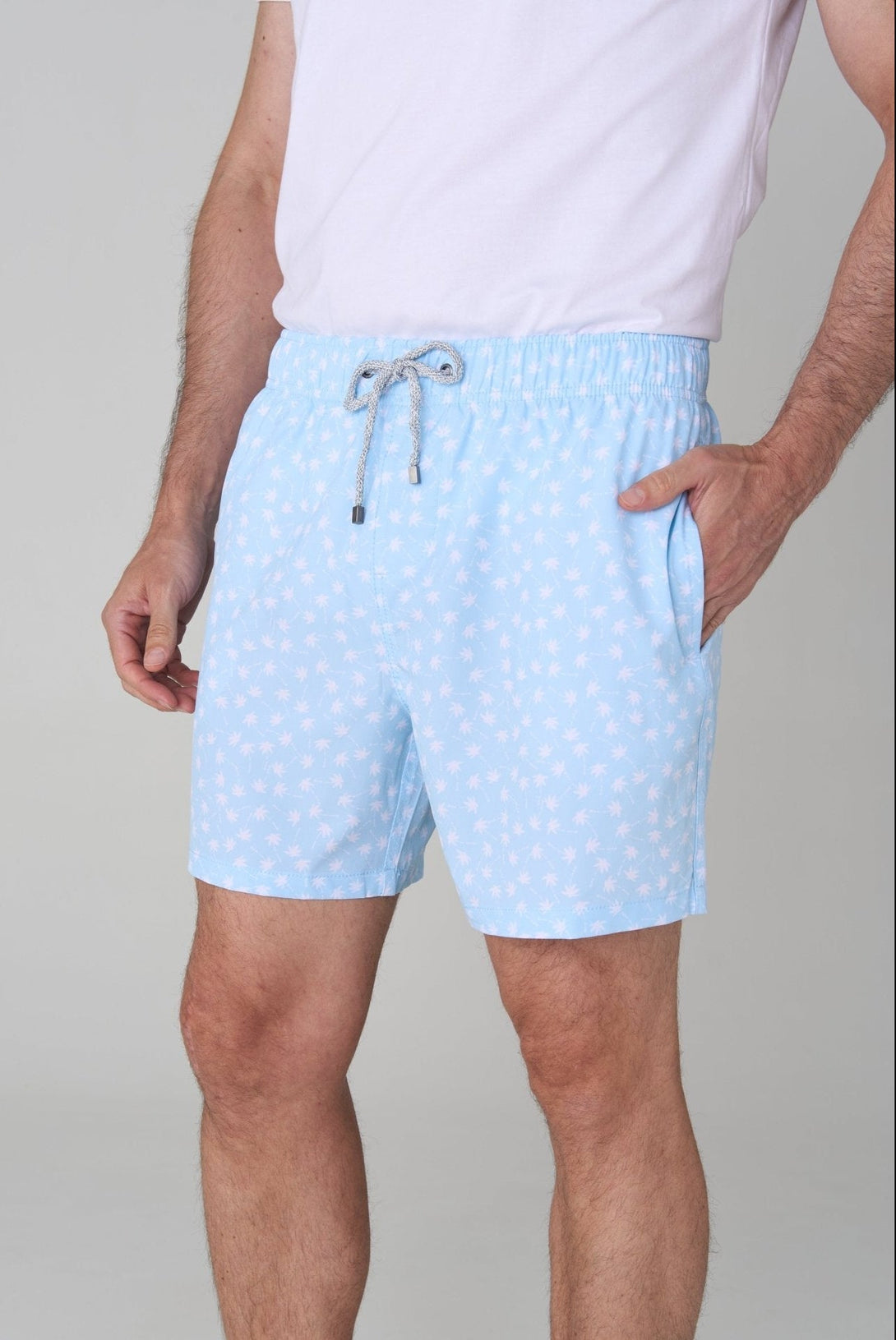 Pantaloneta estampada mini palmas - JON SONEN COLOMBIA