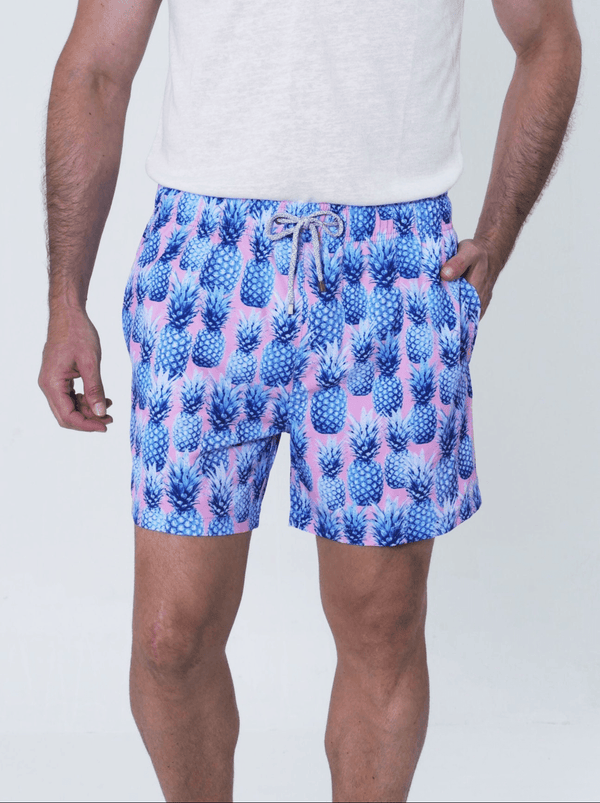 Pantaloneta Estampada Piñas Corales - JON SONEN COLOMBIA