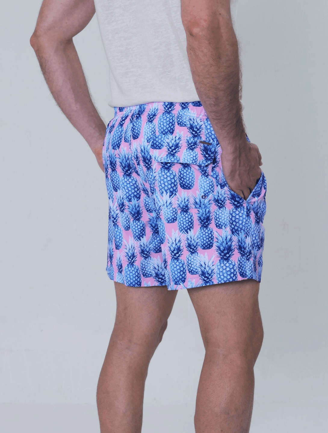 Pantaloneta Estampada Piñas Corales - JON SONEN COLOMBIA
