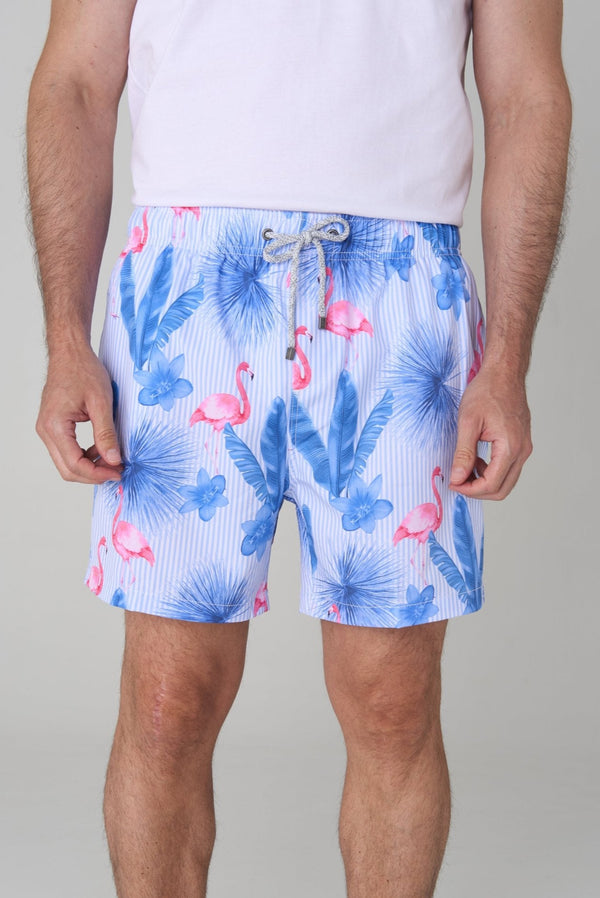 Pantaloneta stripy flamingos - JON SONEN COLOMBIA