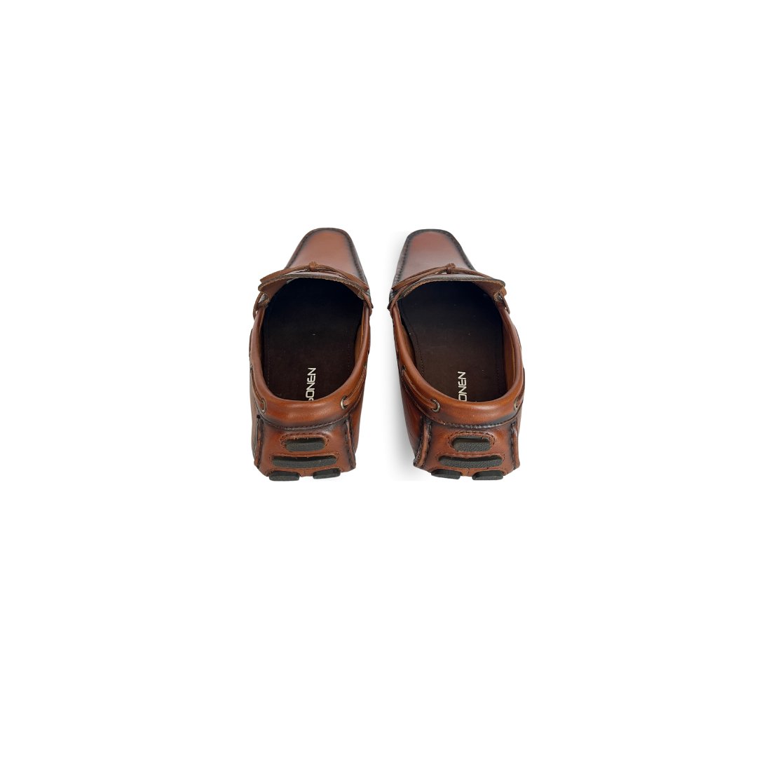 Zapato Casual Mocasín Crosta Hombre Café - JON SONEN COLOMBIA