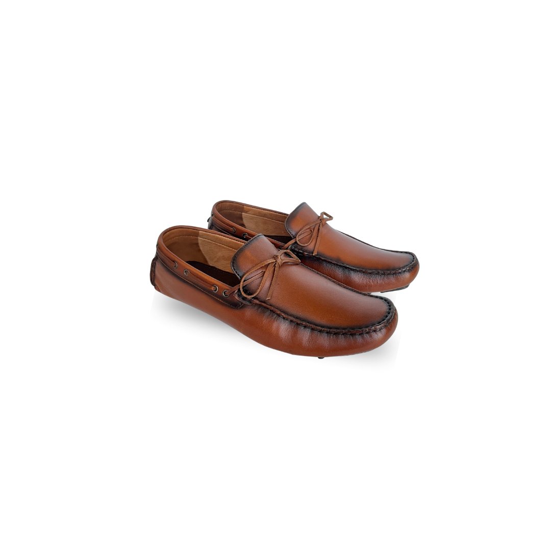 Zapato Casual Mocasín Crosta Hombre Café - JON SONEN COLOMBIA