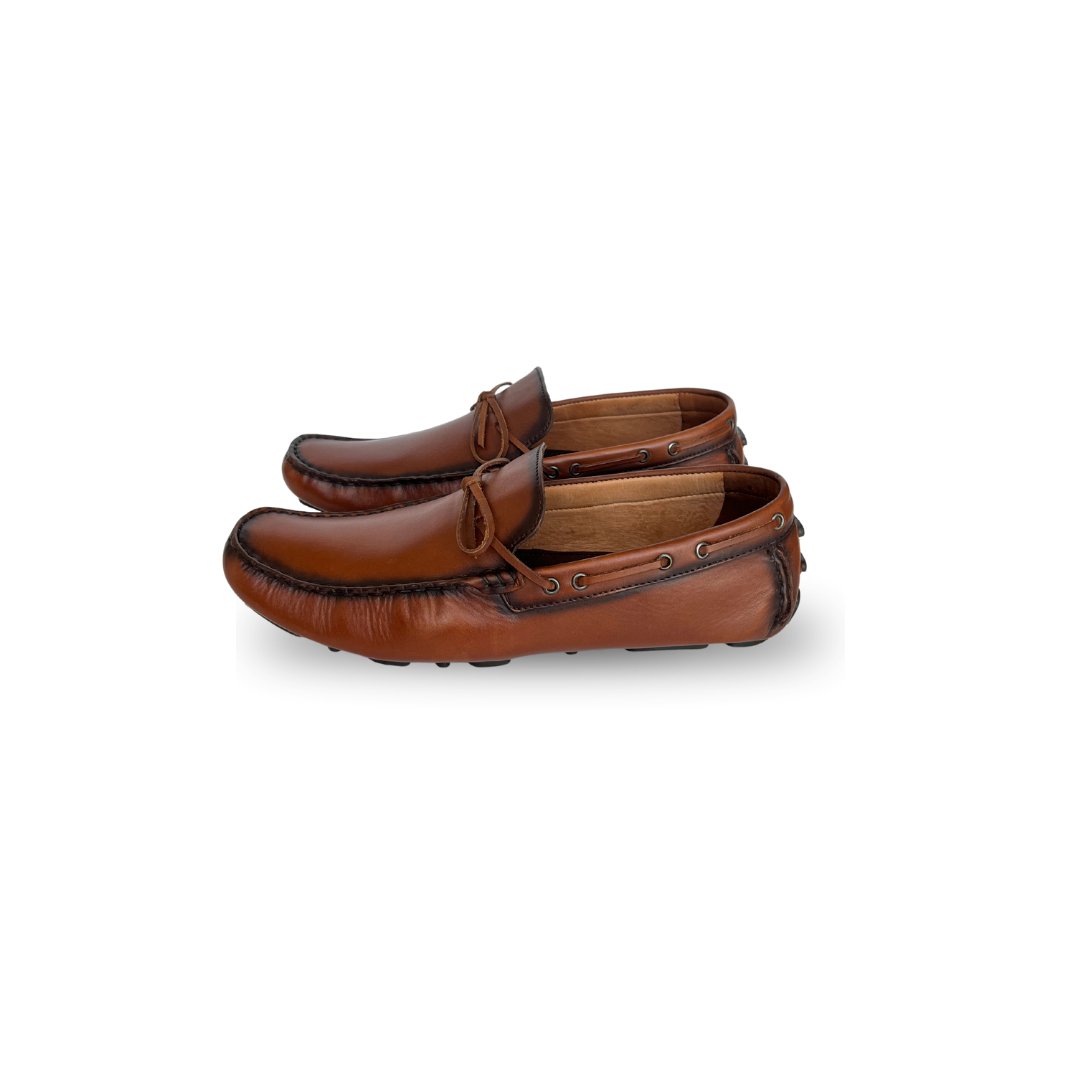 Zapato Casual Mocasín Crosta Hombre Café - JON SONEN COLOMBIA