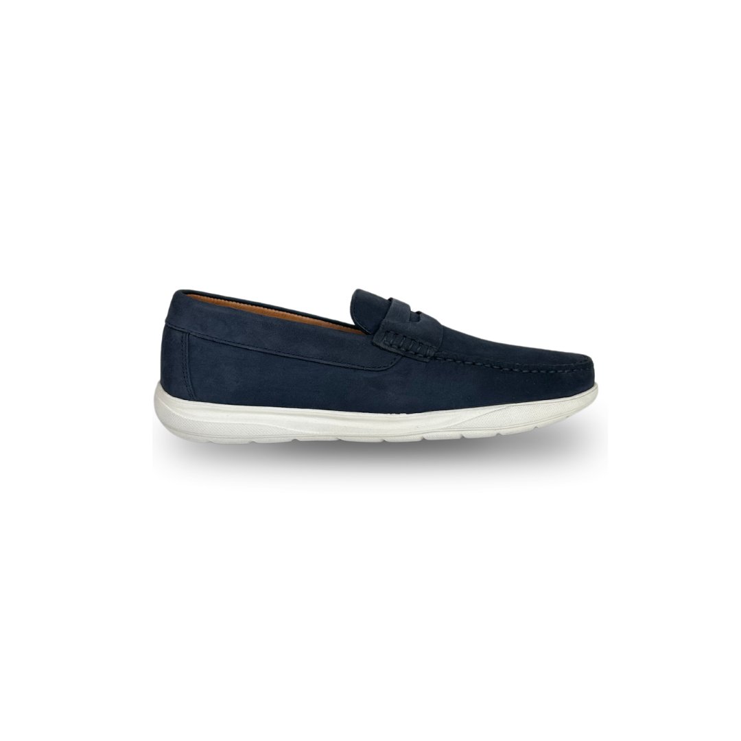 Zapato Casual Mocasin Nobuck Hombre Navy - JON SONEN COLOMBIA